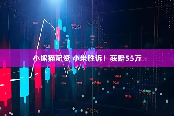 小熊猫配资 小米胜诉！获赔55万