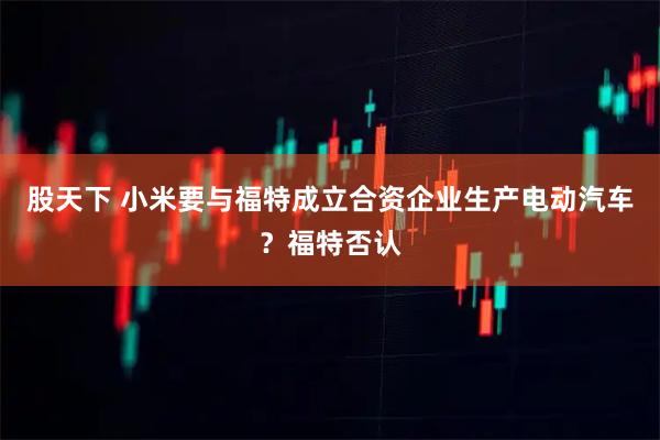 股天下 小米要与福特成立合资企业生产电动汽车？福特否认